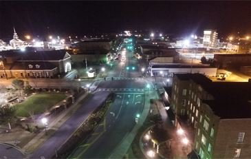 Aerial view of Downtown Dublin
